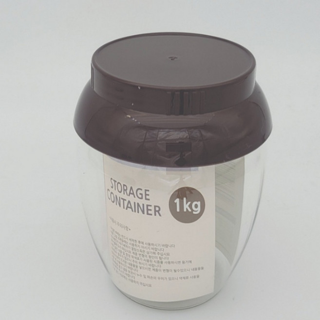 플라스틱 항아리 젓갈 고추장 된장 통 1kg 10매, 1개