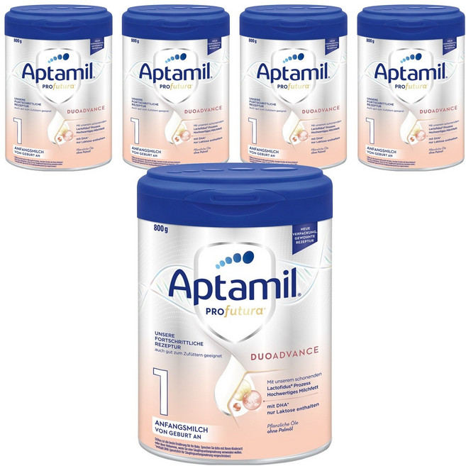 압타밀 프로푸투라 듀오어드밴스 분유 1단계, 5개, 800g