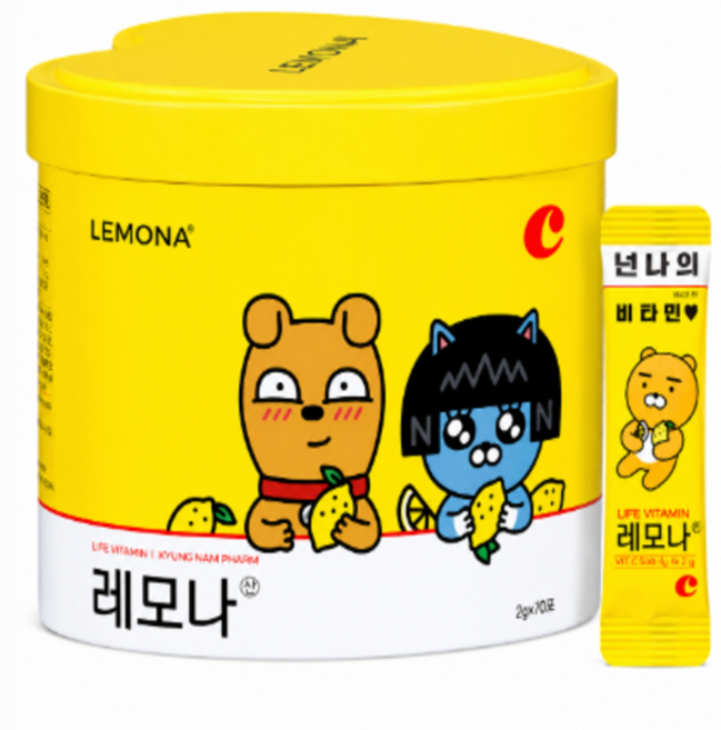 경남제약 카카오프렌즈 레모나산 70포, 2g, 1개