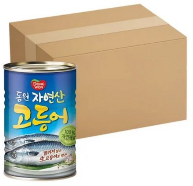 동원 고등어 통조림, 400g, 24개