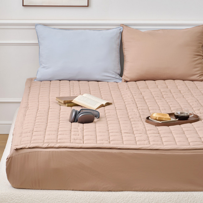 모던하우스 ON 젤라또 4면 고정밴드가 있는 패드 SS, 코코아