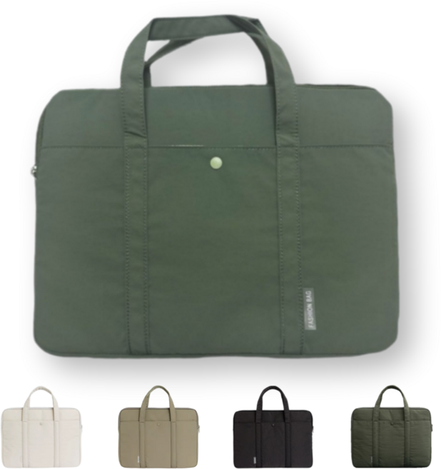 베르모어 가벼운 심플 노트북 가방, 카키