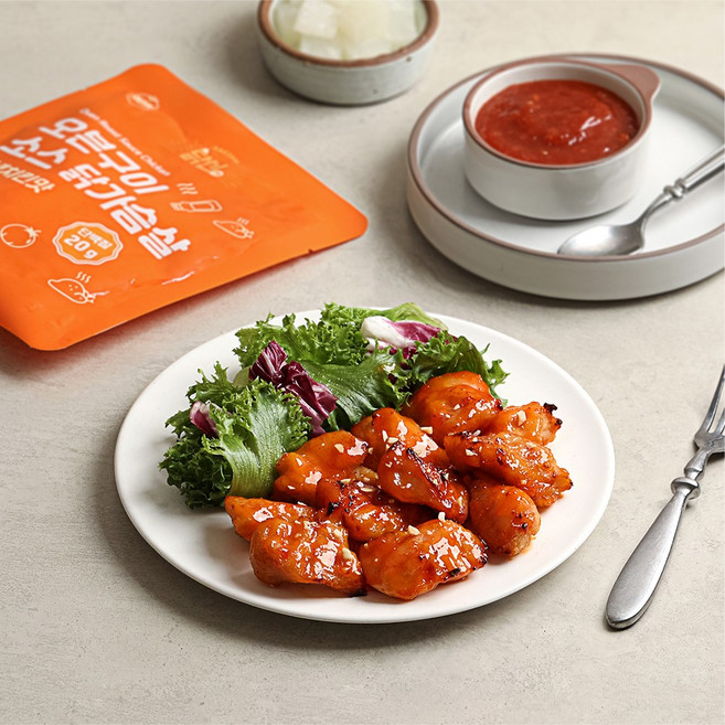 [다신샵] 닭신 오븐구이 소스닭가슴살 양념치킨, 10팩, 100g