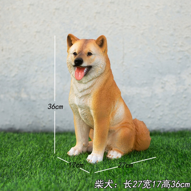 강아지 조형물 인테리어 장식품 개 야외 인형 카페 웰컴 스탠딩 애완견 03.중형 골든리트리버 02.중형 시바견