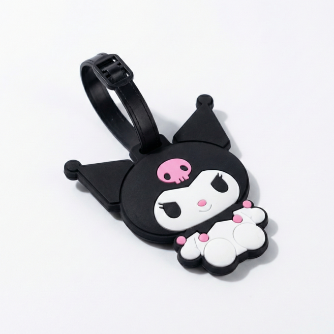 [슈퍼해피] 산리오 캐릭터 여행용 캐리어 네임택 4종 세트 헬로키티 쿠로미 마이멜로디 시나모롤 4P