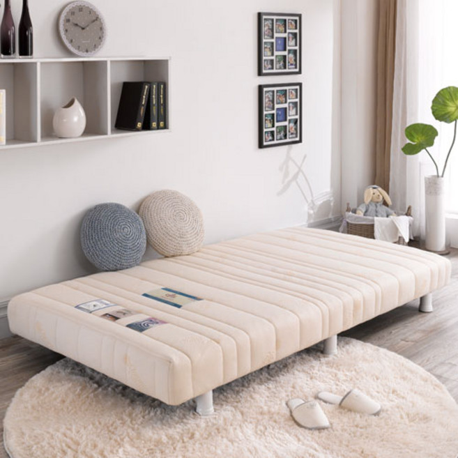 오로라 일체형 원룸 매트리스 침대, 퍼플10cm