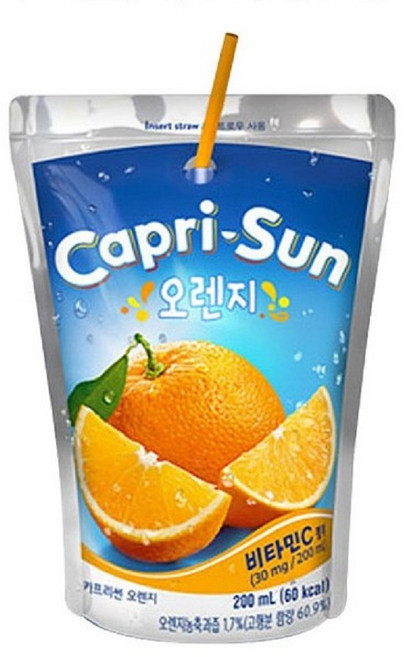 농심 카프리썬 오렌지 200ml, 1개