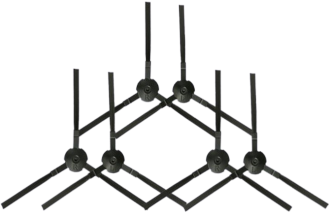 [호환] 고산상회 단후이 로봇청소기 X420 S100 1세대 NR15 Z세대 NR-15W 소모품 사이드브러쉬 필터 물걸레 청소포 메인브러쉬 교체품 모음, 1세트, 사이드브러쉬 6개