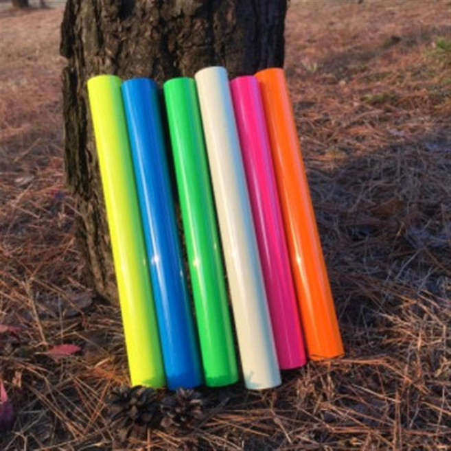 [형광 PU 전사지] 미터단위판매 (고정폭 50cm) - 열전사지 열전사필름 실루엣 플로터 커팅기, 1. 형광노랑, 1개