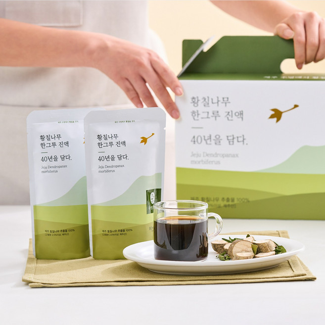 수망912 40년 제주 황칠나무 한그루 진액 30포+30포, 2.4L, 2박스