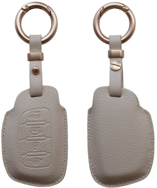 트니르 현대 호환 E타입 더 뉴 신형 캐스퍼 스마트키 가죽케이스 CASPER 차량용품, 에토프그레이