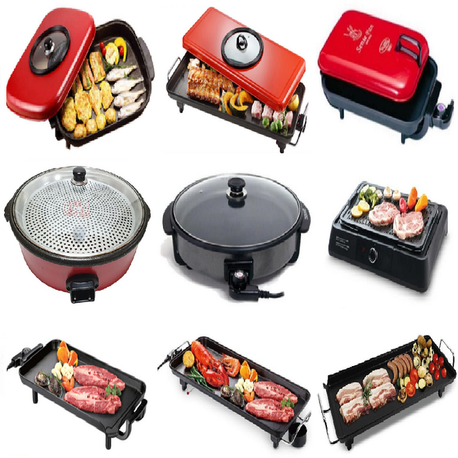 풍년 보령 하이런 잔치팬 원형팬 전기그릴 사각팬 점보 와이드형 테이블팬 직화구이 업소 매장 식당 야외, 하이런/HRY-2000, 1개