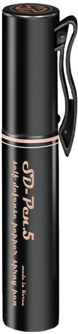 에스디펜스 호신용 스프레이 후추스프레이 병원 편의점 상점 여성 호신용품 SD-PEN 2종, SD-Pen.5 (용량 5ml), 매트 블랙, 1개