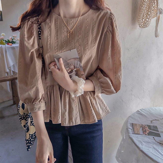 리린 LABEL 슈제니아 러브리샤링 귀요미핏 퍼프 블라우스 2color 2790150