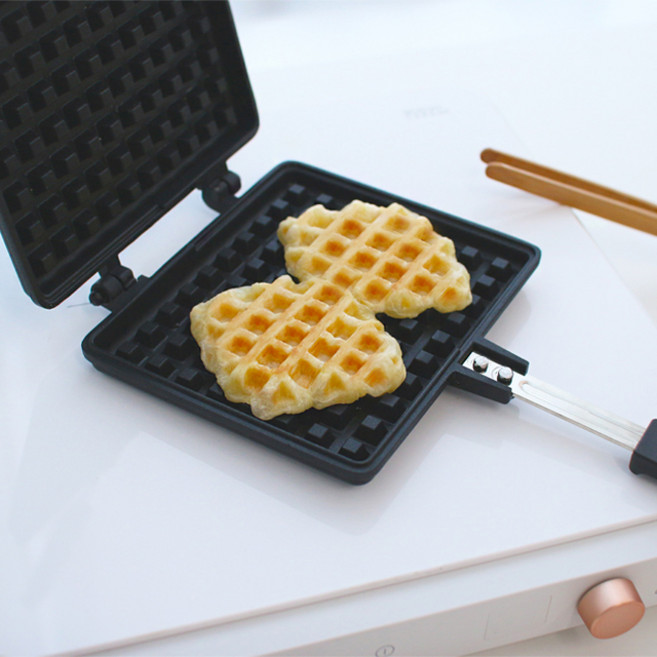 퀸센스 인덕션 올비아 IH 와플 토스트팬, 16cm, 1개