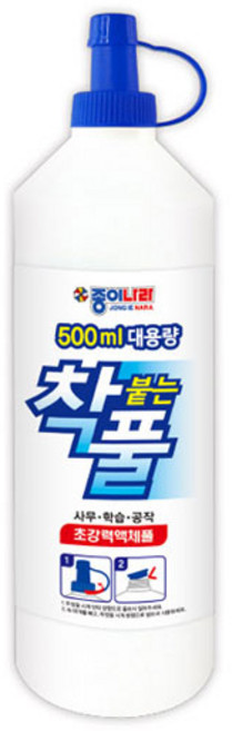 종이나라 착풀 500ml 대용량 착붙는풀 물풀, 종이나라물풀 500ml, 1개