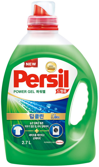 퍼실 파워젤 플러스 드럼용 액상세제 본품, 2.7L, 1개입, 1개