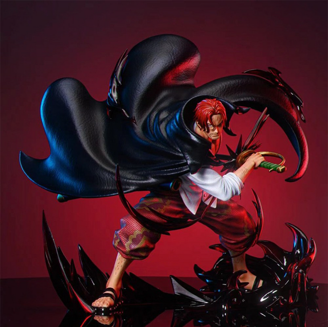 원피스 pop 카무사리 패왕색 사황 빨강머리 샹크스 발도제 발도샹크스 18CM PVC 피규어 장식품 굿즈, 1개