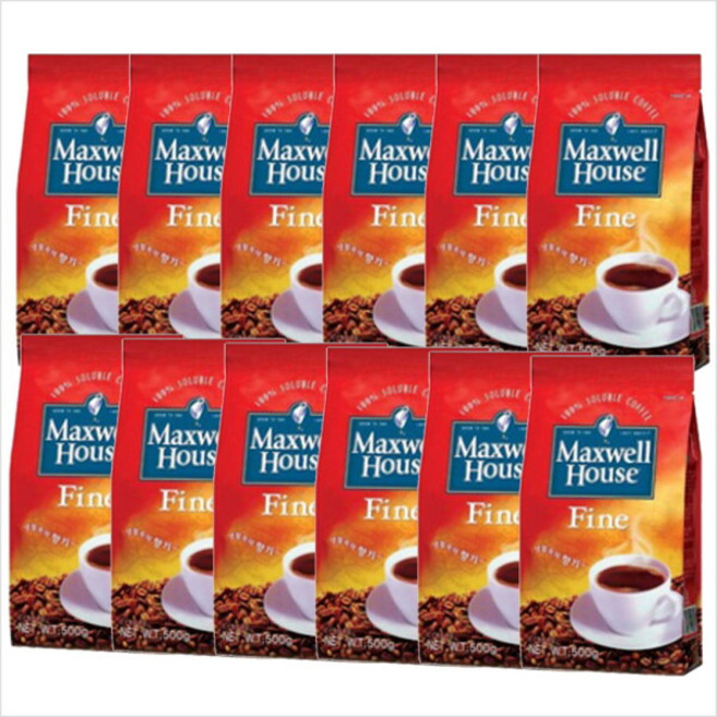 원하프박스/맥스웰화인커피500gX12총알배송, 500g, 1개입, 12개