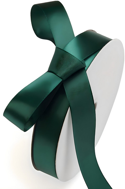 길그리 선물 포장 공단 리본 25mm, 07짙은녹색, 36m, 1개