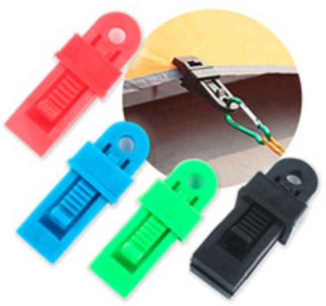 캠핑 타프 흡착판 큐방 어닝 오징어데크팩 스토퍼 로프라쳇, 07) 타프클립 JJ650, 검정