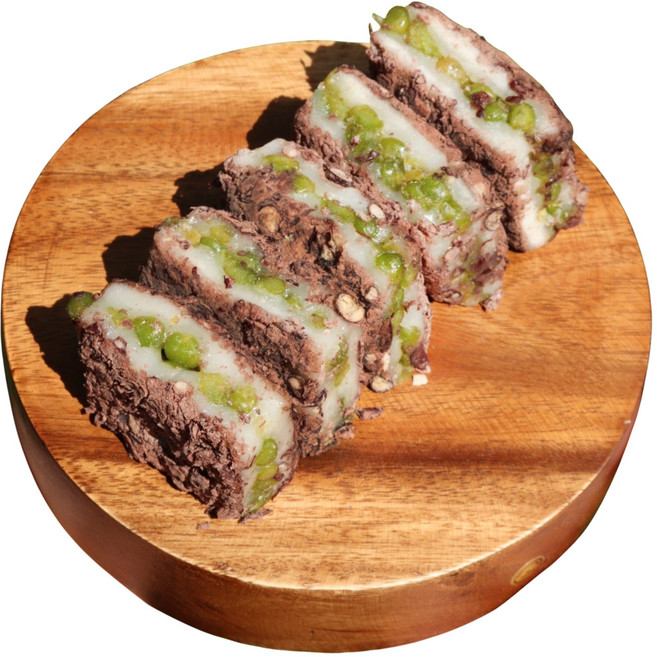 밀레의공방 달지 않은 국산 찹쌀 완두배기 팥시루떡, 2kg, 1박스