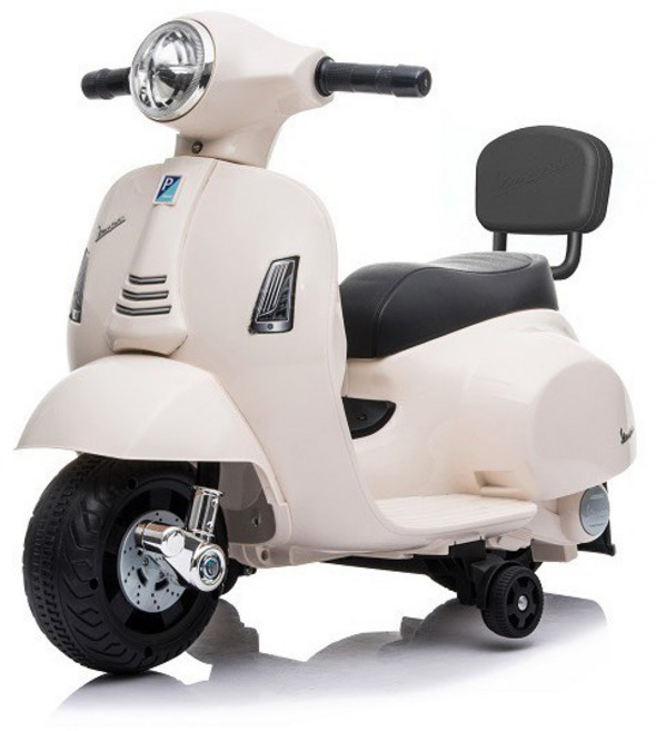 Vespa 偉士牌 迷你電動玩具車 椅背款 兒童電動車, 1個, 白色