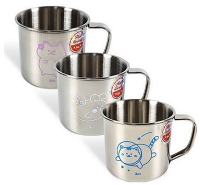 아이비스 3500 스텐컵 양치컵 어린이물컵, 단품