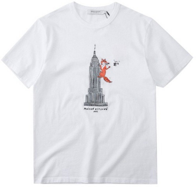 메종키츠네 IU00163KJ0008 P100 올리 엠파이어 폭스 공용 반팔티