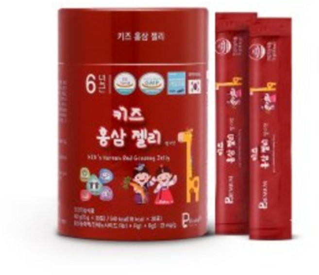 6년근 키즈홍삼 젤리 딸기맛 (15g x 30포), 2개, 450g