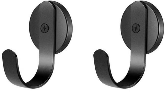 슈랜헤이 현관문 냉장고 자석걸이 2개, 1세트, 블랙