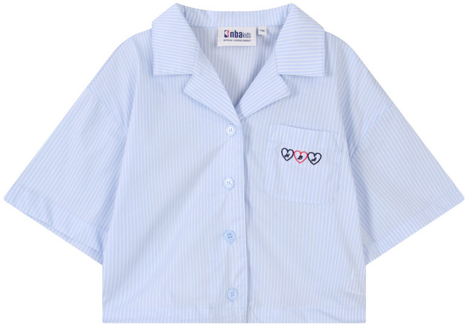 [NBA KIDS] 여아 반소매 크롭 셔츠 K242SH610P