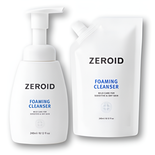 제로이드 건성 민감성 클렌징폼 포밍 클렌저, 240ml, 2개