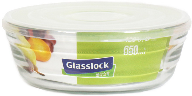 글라스락 삼단 렌지볼 650ml 유리 반찬통 전자렌지용기 샐러드볼 RP 505, 1개