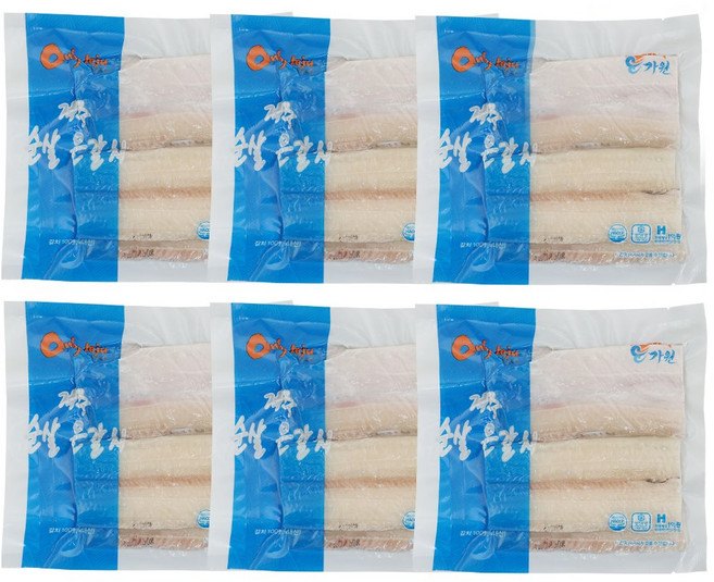 [홈쇼핑] 가시없는 100% 순살 은갈치 제주도 갈치 개별포장, 6개, 150g