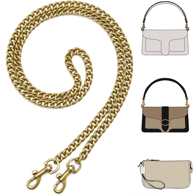 가방 체인줄 여성 핸드백체인줄 겨드랑이 가방 끈 교체 체인 체인가방끈 크로스 가방끈 금속 지갑 체인 60-130cm