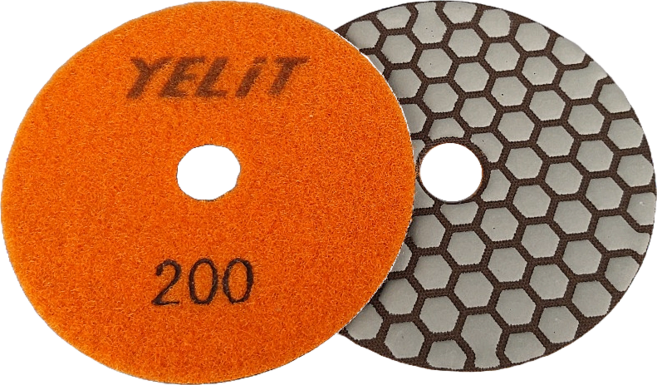 다이아몬드 건식 연마 패드 4인치 200방 대리석 탕일 샌딩 폴리싱, 1개