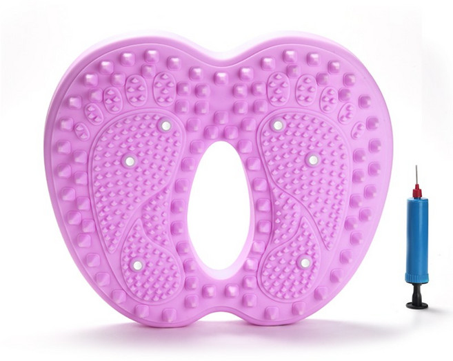 천국의계단 지압 에어 스텝퍼 무소음 가정용 다이어트 스텝밀 홈트 운동기구 [에어펌프 증정], 보라색