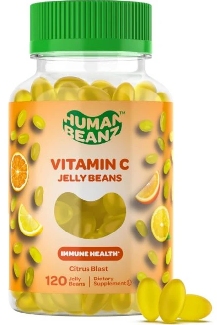 Human Beanz 젤리 성인용 비타민 C 젤리빈 구미 지원 건강보조식품 채식주의자용 120개 시트러스 블라스트 코셔, 1개 (120개 묶음), 1개 - 쿠팡