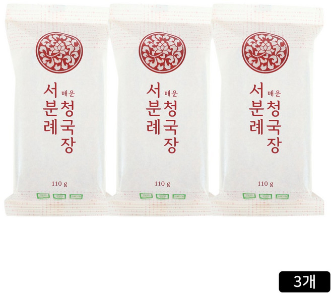 [홈쇼핑] 서일농원 서분례 명인 청국장 매운맛, 110g, 3개
