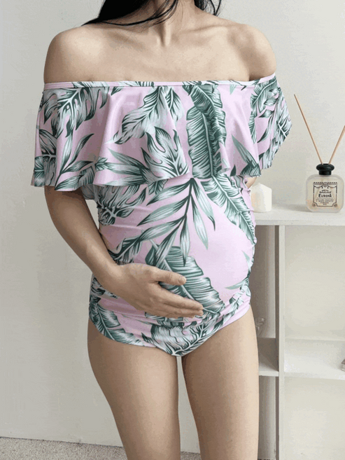 블룸마터니티 러플 임산부 수영복