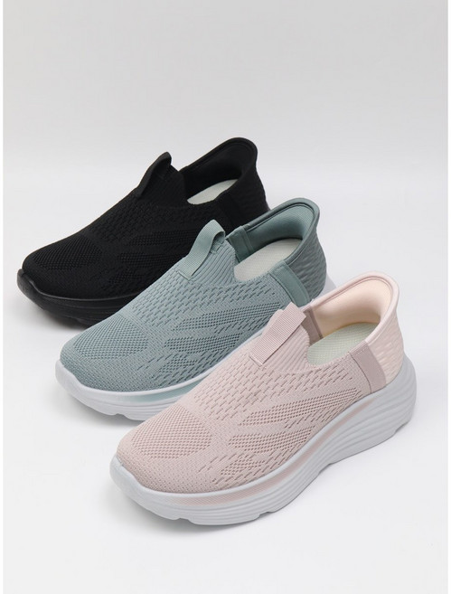 백세든든 손안대고 신는 신발 여성 핸즈프리 슬립온 운동화