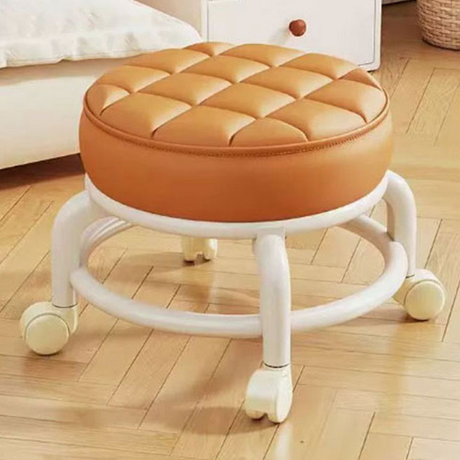 청소의자 빨래의자 바퀴달린 이동식 좌식 작은 앉은뱅이의자, 탄색