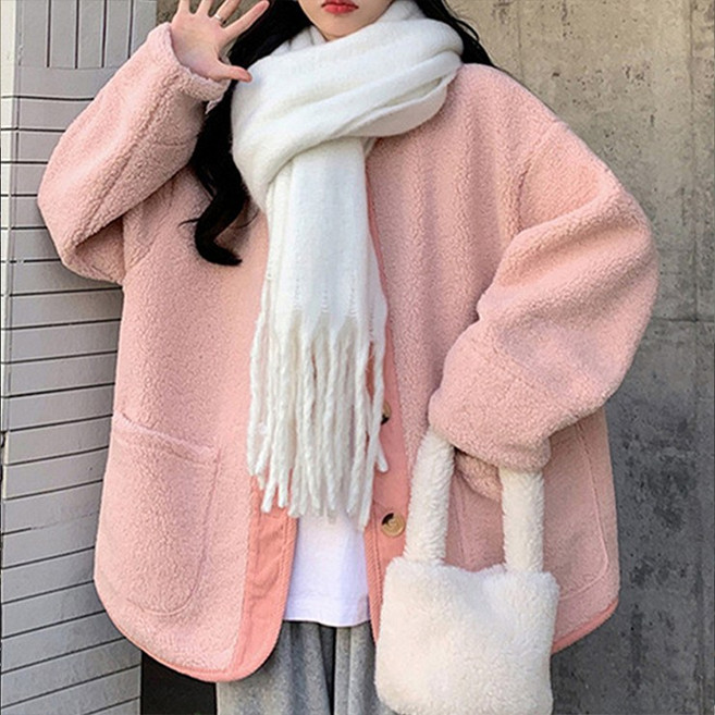 드마엘_마티네 뽀글 자켓 (3color) 여성 자켓 아우터 상의