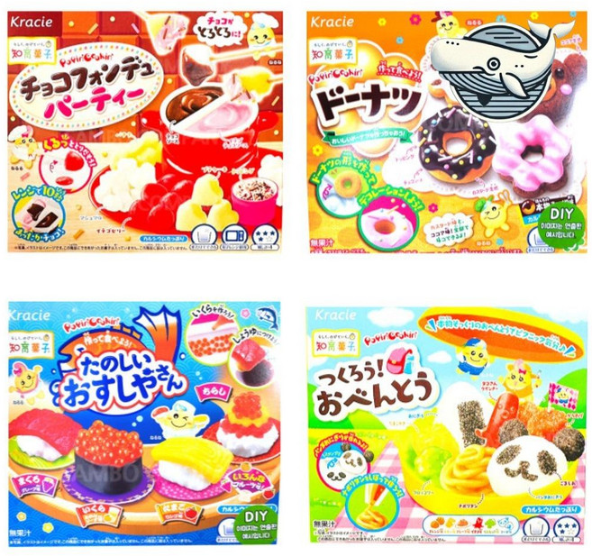 가루쿡4종세트 초코퐁듀1개 도넛1개 초밥1개 벤또1개, 1개, 본상품선택, 30g