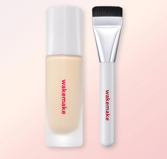 웨이크메이크 워터 벨벳 커버 파운데이션 30ml + 파운데이션 브러쉬, 1개, 022 뉴트럴