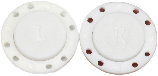 자석단추 22mm 26mm 가디건 플라스틱 자석 가방 부자재, 5개, 자석단추22mm-흰색