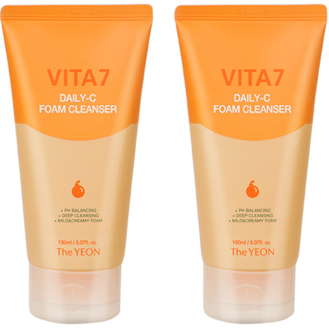 더연 비타7 데일리C 폼클렌저 150ml, 2개