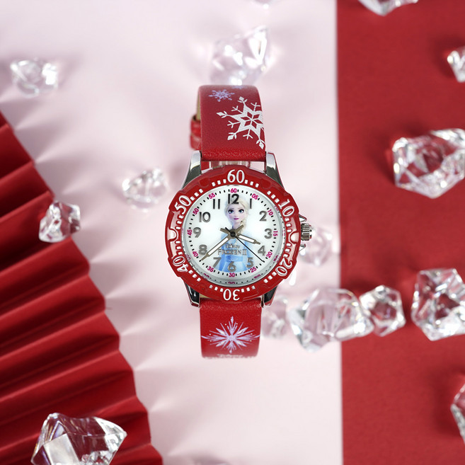 디즈니 겨울왕국 엘사 공주 어린이 초등학생 손목시계