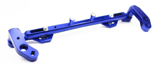 오토바이 핸들크로스바 PCX NMAX 포르자 슈퍼커브 시티에이스 라이더 오토바이 멀티크로스바, 블루, 1개, 블루